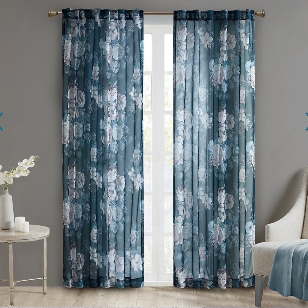 Madison park sheer curtains 50*95 used once